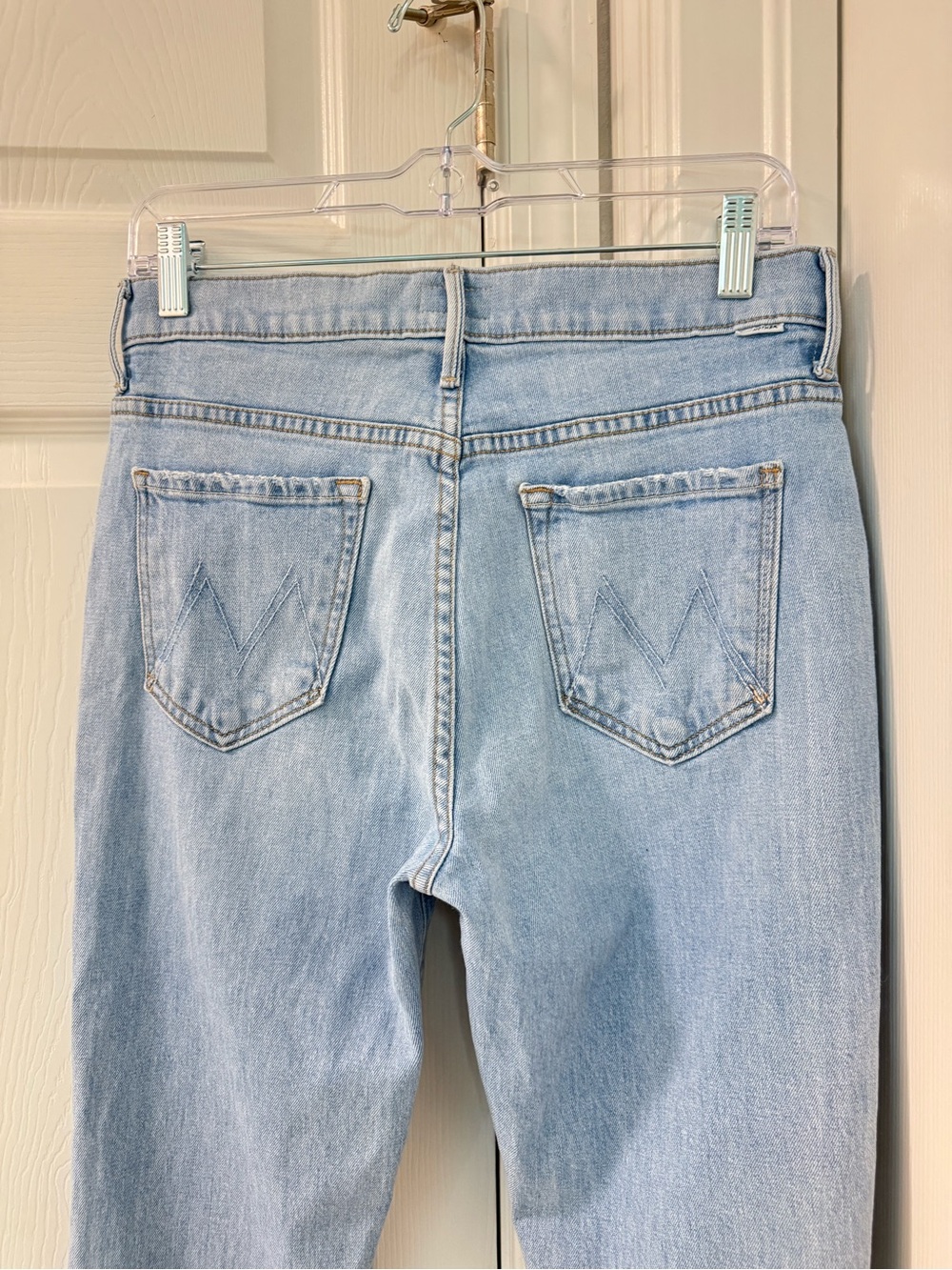 Mother denim the fray weekender in mentally elsewhere size 29 light blue - Picture 3 of 6